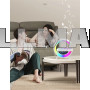 Настольная смарт лампа ночник RGB G-Smart BT-3401 3в1 с часами белая